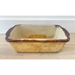 Vintage Sassafras Superstone Bread Loaf Pan Stoneware 1993